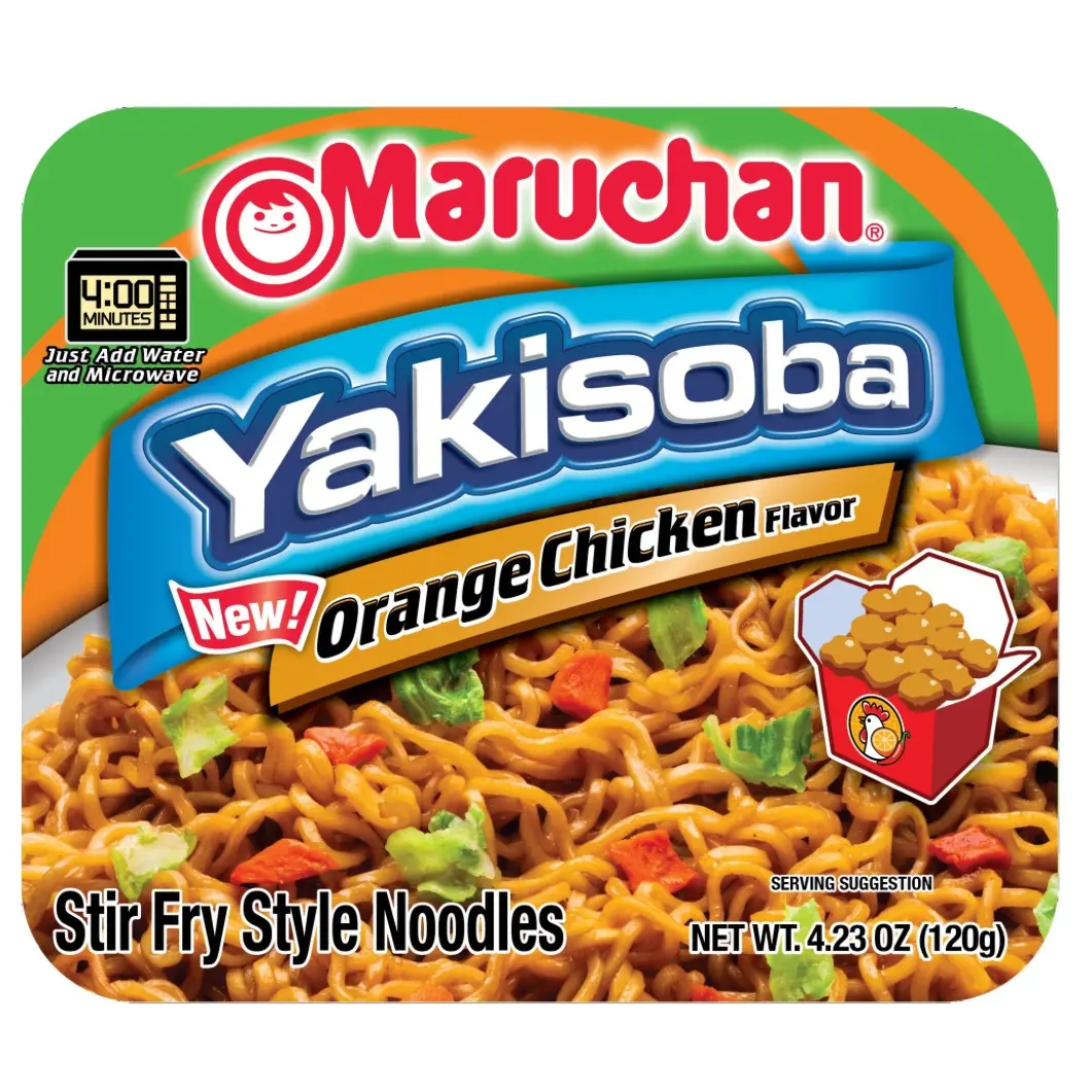 Maruchan Yakisoba Orange Chicken Flavor Stir Fry Style Noodles 120g