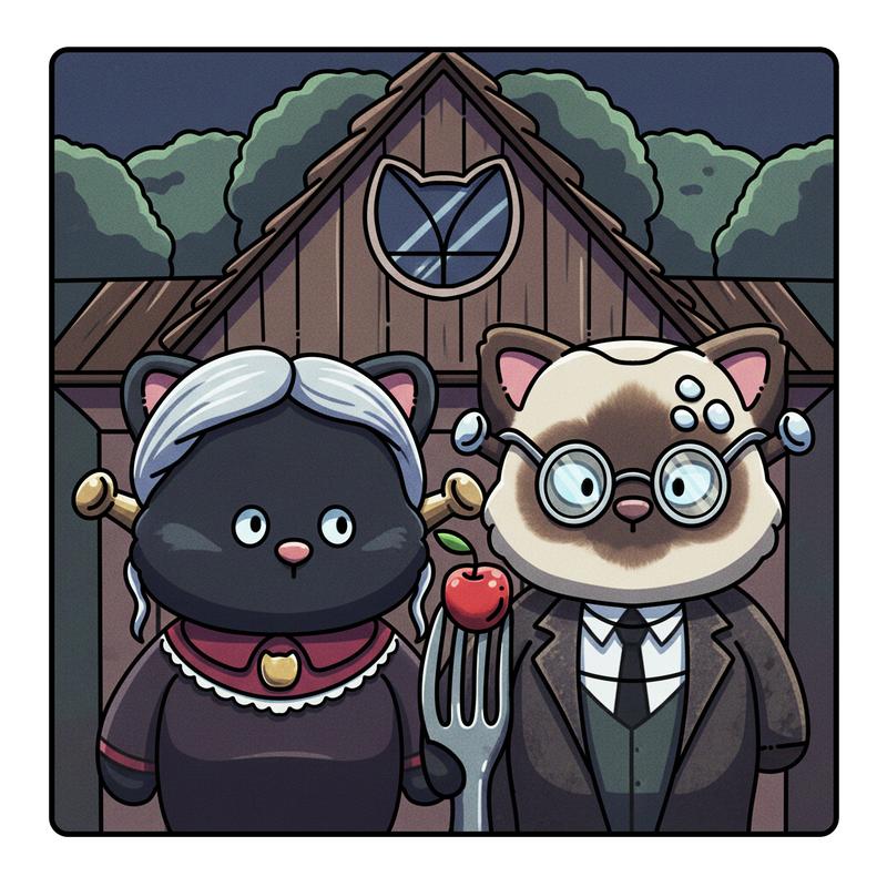 Fuzzy Caterpieces Cute and Cozy Coloring Book for Adults & Teens Featuring Comfy Cat Friends in Funny Moments Inspired by Famous Paintings 30 Unique Pages Bold Designs Single-Sided Printing 8.5 x 8.5 Inches