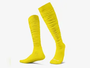 We Ball Sports Extra Long Padded Scrunch Socks (Yellow)