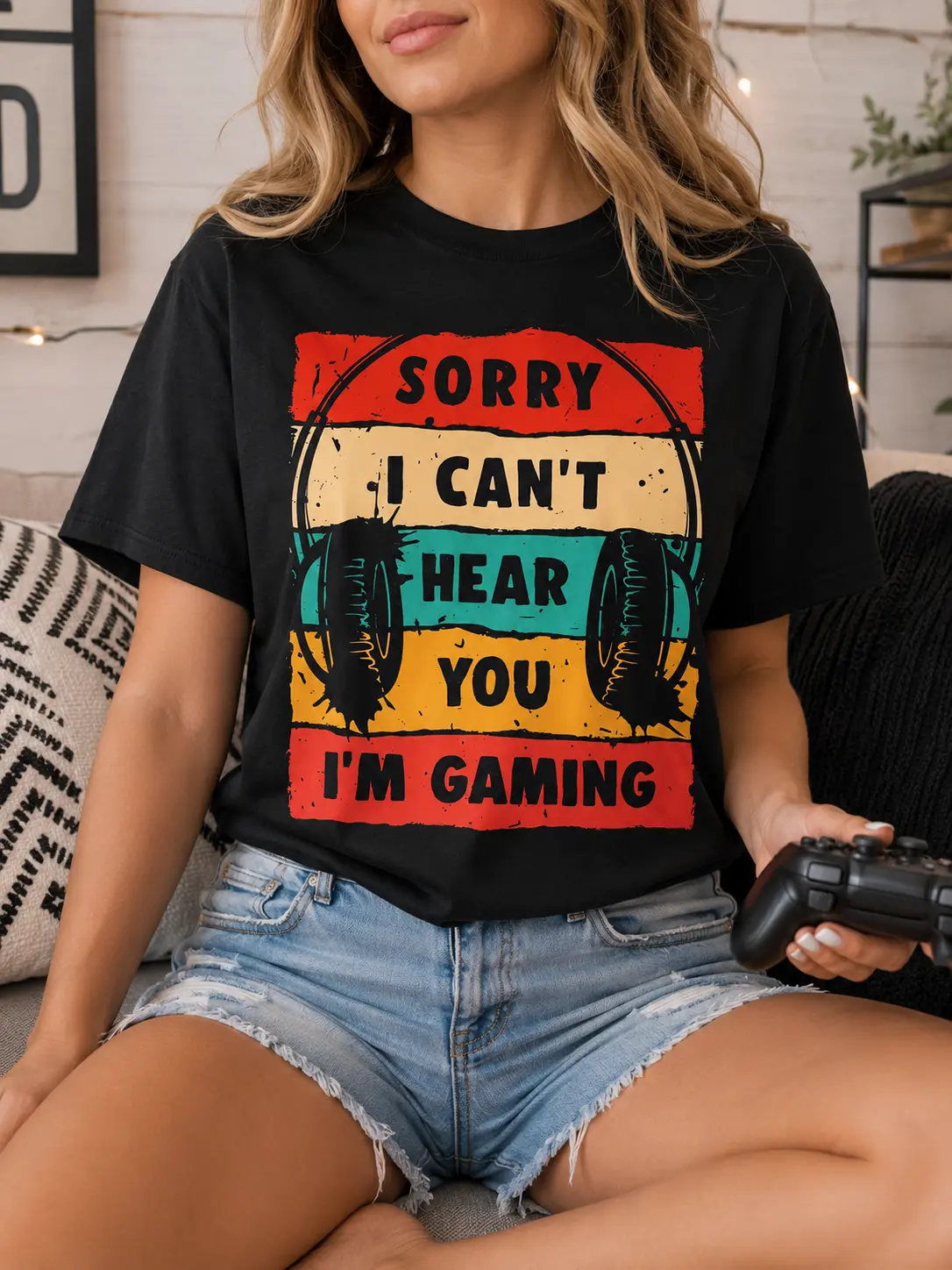 Funny Gamer T-Shirt, Video Gaming Graphic Tee For Teens Boys Men, Retro Gaming Shirt, Casual Gamer Apparel, Made In USA, Birthday Gift For Gamers
