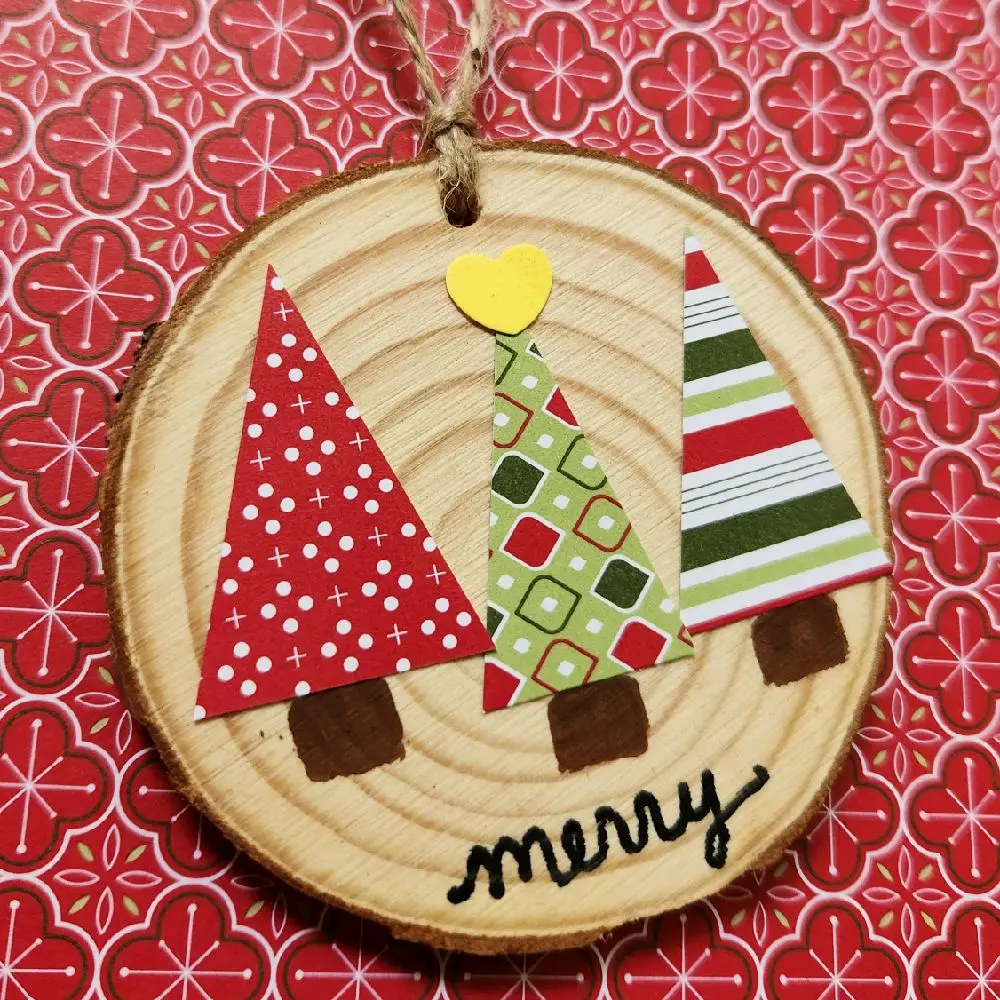 Merry 3 Trees Ornament