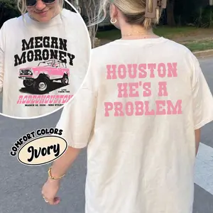 Megan Moroney Comfort Colors 2 Sided Shirt, He's a Problem Tee, Cloud 9 Tour Merch, Stay Ahead Of The Game, Country Music Fans Gift, Streetwear, Y2K