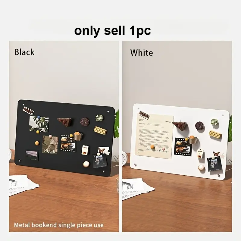 Magnetic desktop whiteboard, handwritten iron plate, coffee shop, standing blackboard advertisement, Office Desk Accessories, Magnetic Boards