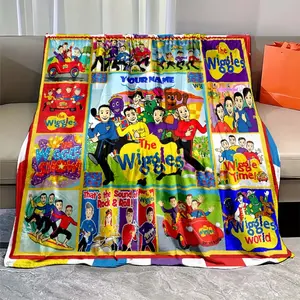 Soft  The Wiggles  Blanket – All-Season Cozy Throw for Youngsters | Vibrant Patterns, Suitable for beds and sofas can also be given as a gift