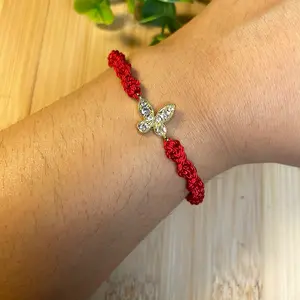 Red Butterfly charm bracelet