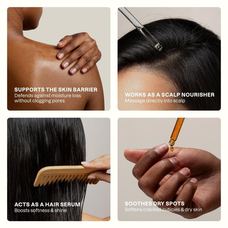 Cliganic Non-GMO Squalane Oil for Skin Repair and Moisturizing - Lightweight Skincare Hydrate Moisturize Moisture Hydrator Comfort