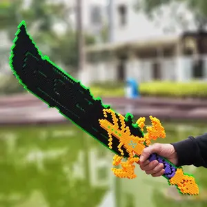 Blox Fruits - Black Sword Dragonstorm Assembly Model Building Kits Fruits Building Blocks Series Small Particle Ornaments for Creative Assembly and Decoration Birthday Gifts