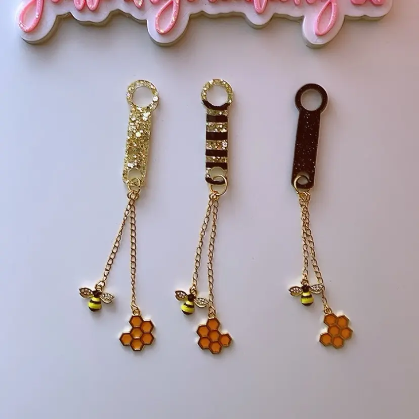 Bee-Themed Straw Charm for Tumblers and Cups