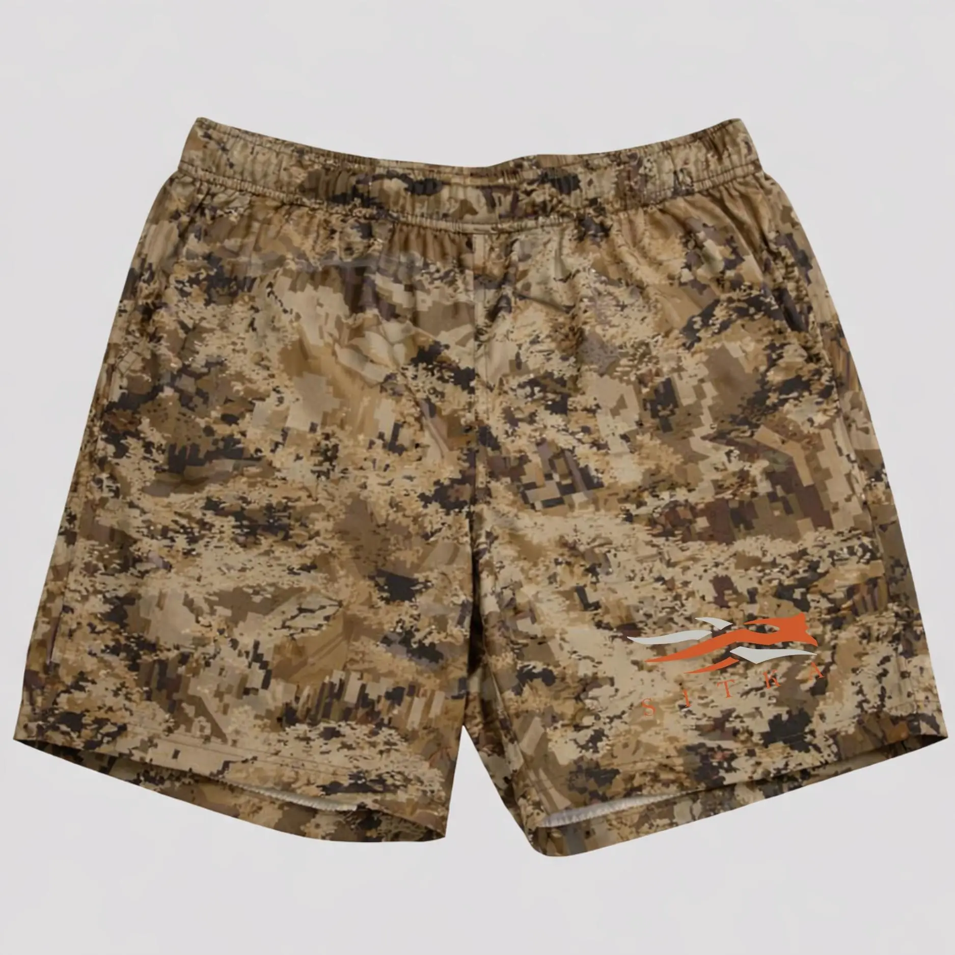 Sitka Duck Oven LT Optifade Timber Shorts, Camo Outdoor Gear, Lightweight Sport Shorts, Tactical Wear, Men Activewear