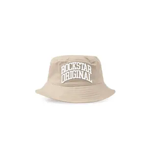 Flux Beige Graphic Bucket Hat