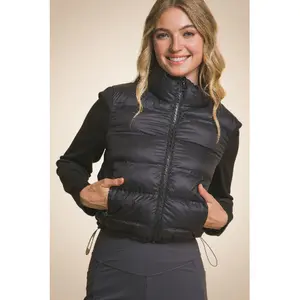 Women’s Lightweight Puffer Vest – Sleeveless Zip-Up Jacket