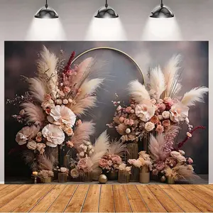 Retro Boho  Window Photography Background Bohemian Room Backdrops Adult Birthday Wedding Maternity Portrait Decor Backdrop Photo Studio,7x5ft/84x60Inch