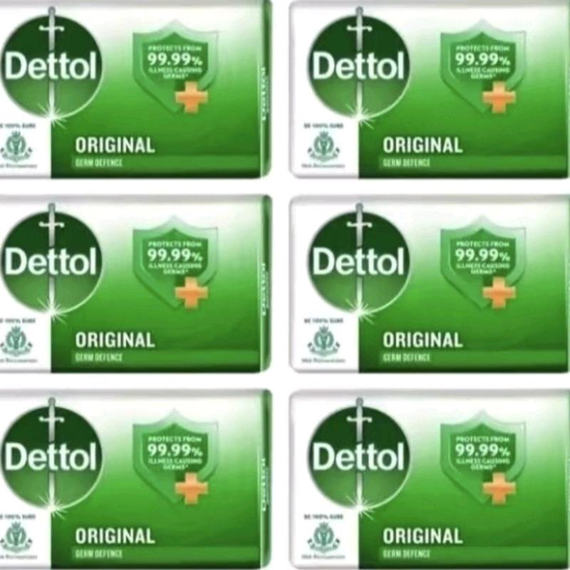 Dettol Original Bathing Soap 100g - 100% Antibacterial, Cleanses Your Skin, Long-Lasting Freshness, Gentle on Bacteria, Ideal for Family Use
