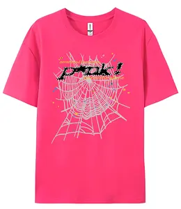 Nevermind the Spider unisex youth street spider letter web printed T-shirt unisex loose cotton short sleeved top for man and woman