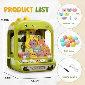 【Boninii】Claw Machine for Kids, Mini Vending Machine , Prize Dispenser Toys for Girls and Boys, Electronic Claw Game Machine for Party Birthdays, Includes 20 Mini Toys tiktokshopspringglowup