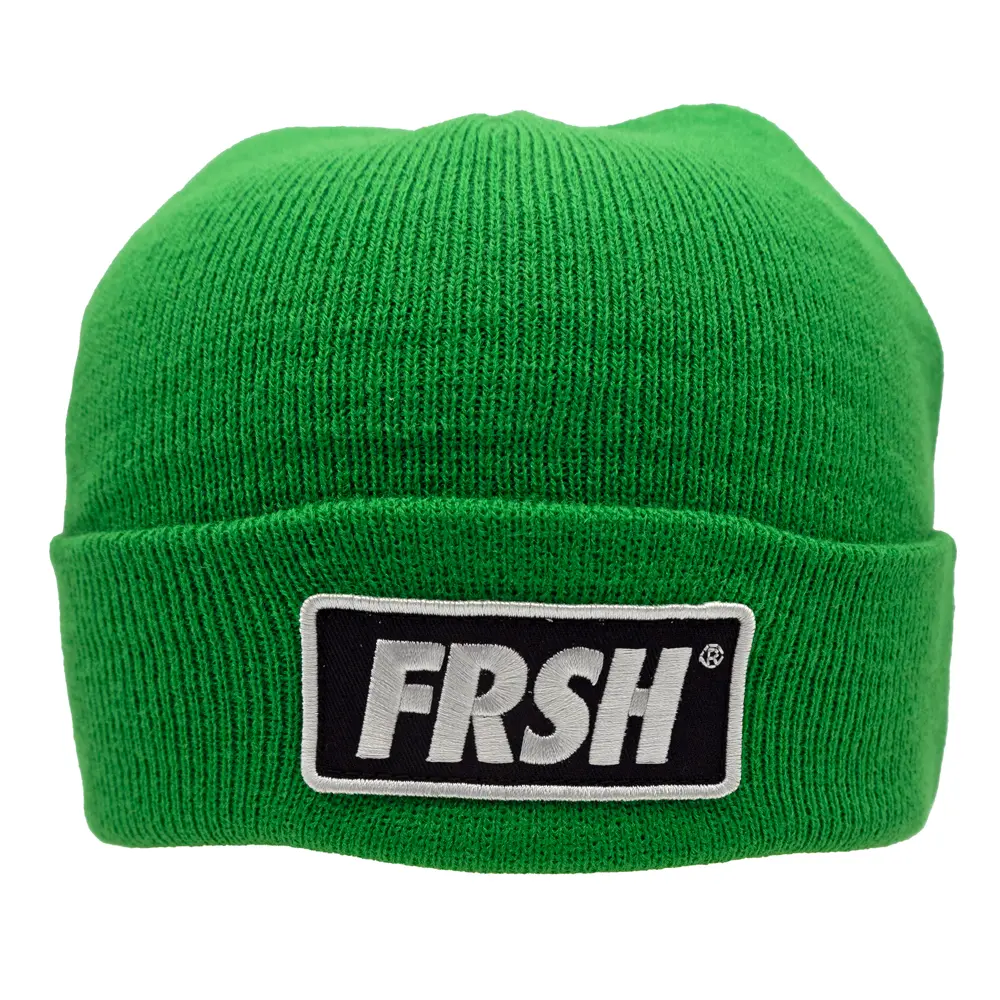 Flavor Green Beanie FRSH is a soft warm acrylic beanie that will keep your head warm