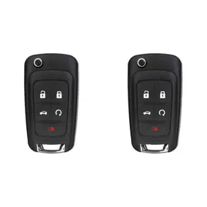 KEYS4LESS Replacement Flip Key Fob for Chevrolet Camaro 2010 Fcc OHT01060512 OHT01060512 V2T01060512 V2T01060514 Avl B01T1AC Avl B01T2AC Part...