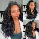 TINASHE Yaki Body Half Wig Invisible Hairline Yaki Straight Beach Curly Half Wig Human Hair Wigs with Drawstring Cap Design for Easy Wear and Stable Fit #blackfriday#Christmasgift#friendsgiving#black friday deals 2026