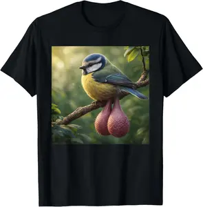 Funny Balls Bird Meme Casual Short Sleeve Cotton T-Shirt