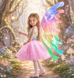 LED Light Up Butterfly Wings for Girls, Electric Flapping Fairy Wings with Music, Glowing Princess Dress Up Costume for Night Party, Halloween Costume, Fairycore Aesthetic Outfit, Perfect Birthday Gift for Girls, Viral TikTok Toy