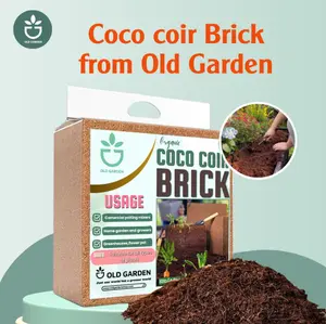 Coco Coir Brick, 10lb - Ideal for Seed Starting, pH Balanced for Herbs, Flowers, and Houseplants, cocopea