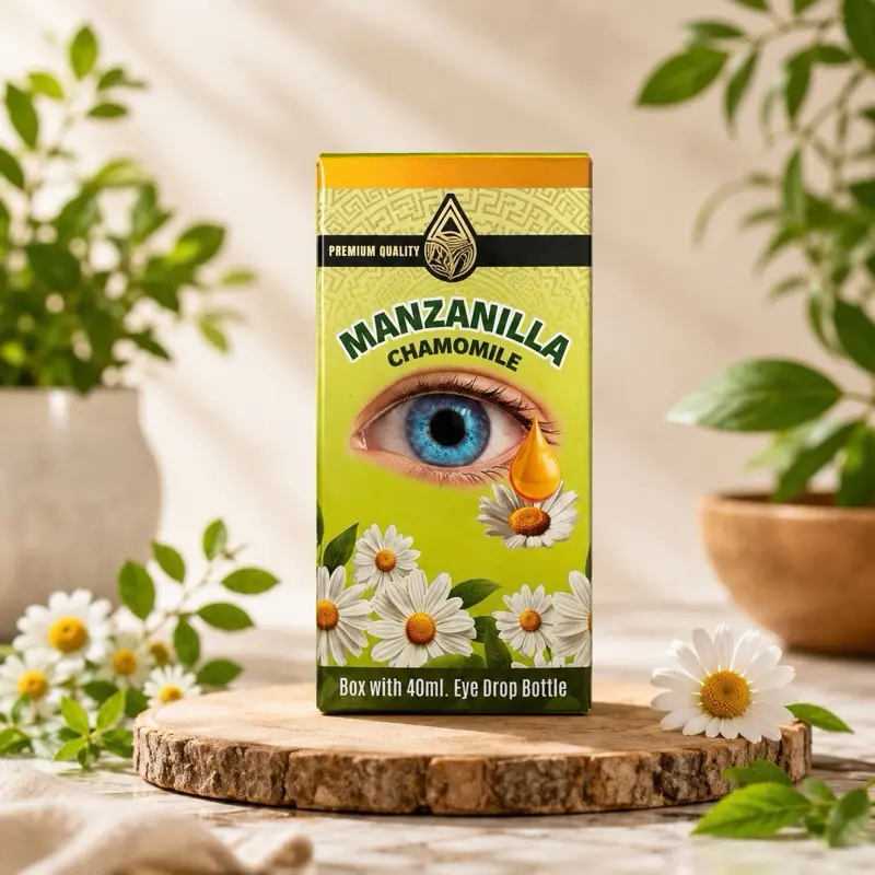 Manzanilla (Chamomile) Eye Drops, 40 mL Gentle Botanical Formula for Eye Care