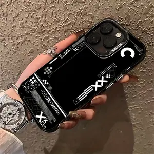 Phone Case - Black Line Design CSGO Phone Case for Iphone 16, 15, 14, 13, 12, 11 Pro Max, X, XR, XS Max, 8, And 7 Plus, Featuring a Shockproof Matte Back