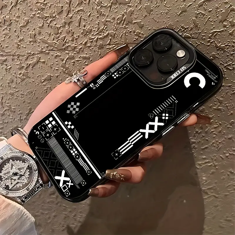 CSGO Black Line Design Shockproof Matte Back TPU+Plastic Cellphone Case - Protective Casing Cover Accessory for iPhone 7 Plus,8,X,XR,XS Max,11,12,13,14,15,16 Pro Max,17 (Phones & Electronics Protection)