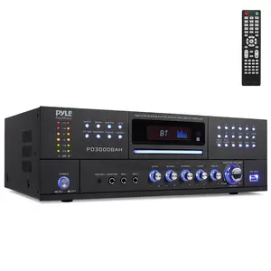 3000W 4-Channel Bluetooth Amplifier - Wireless Streaming, HDMI, USB, Rack Mount
