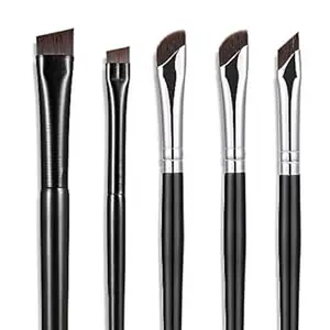 “5-Piece Eyeliner Brush Set – Fine Angled, Ultra-Thin & Flat Slanted Makeup Brushes for Precision Application, Professional Beauty & Cosmetic Tool”
