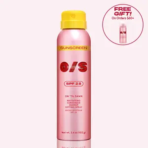 ONE/SIZE | On ’Til Dawn Mattifying Sunscreen Makeup Setting Spray SPF 28 | Sets Makeup for 16hrs, Sweat Resistant, Water Resistant, Easy to Reapply