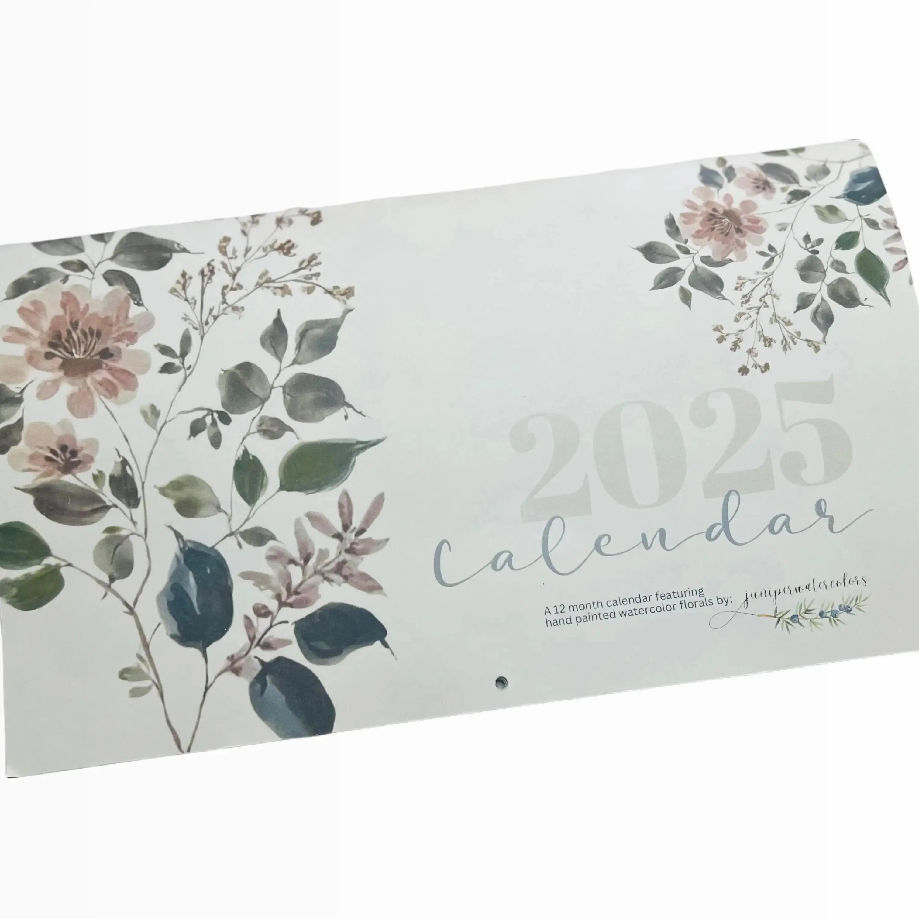 2025 Floral Watercolor Calendar - Vintage Style Hand-Painted Calendar with Inspirational Quotes - Great Holiday Gift Idea!