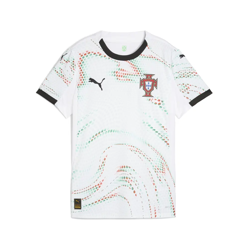 PUMA Womens Portugal '25 Away Replica Jersey Casual - White PUMA Womens Portugal '25 Away Replica Jersey Casual - White