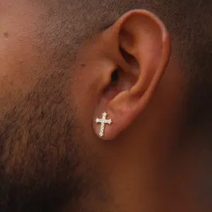 GLD Micro Cross Stud Earrings - Perfect Gift