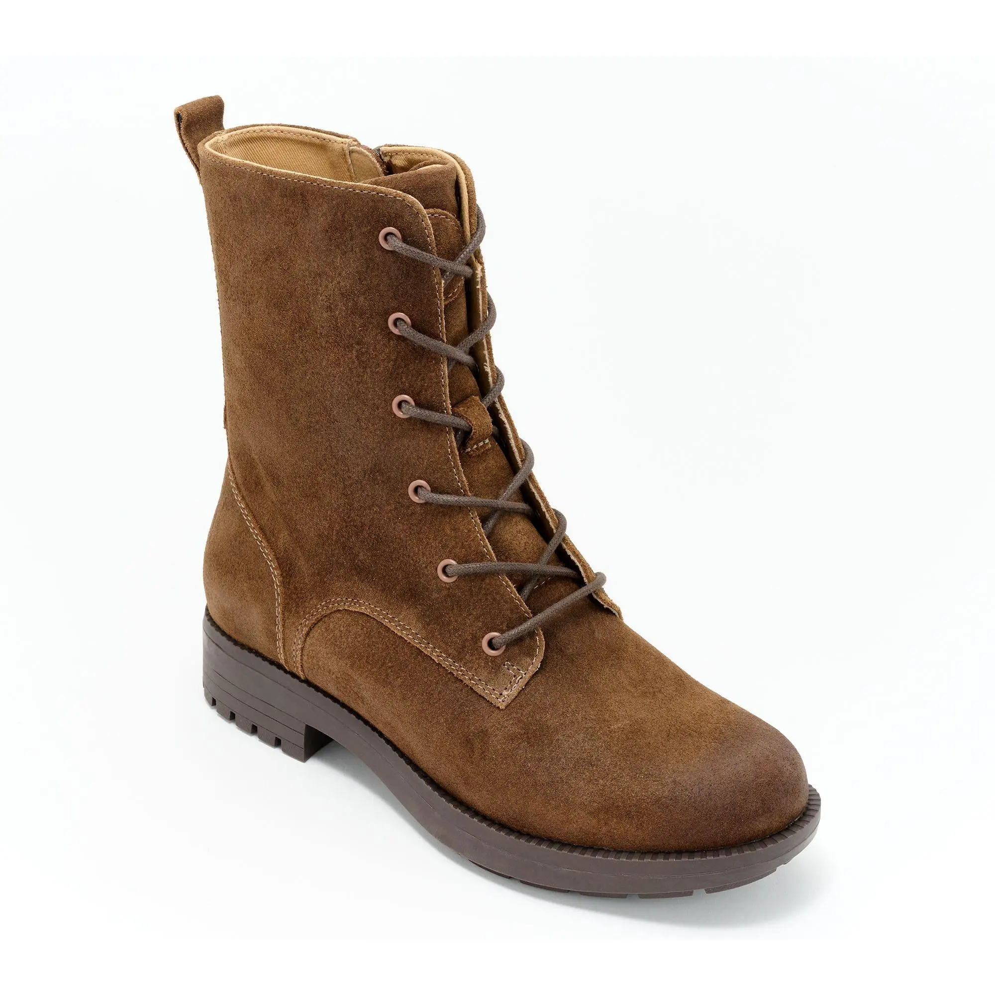 Revitalign Orthotic Suede Lace-up Ankle Boots - Stratton