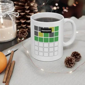 Wordle Inspired Coffee Mug | Impressive Results, Teacher Gift