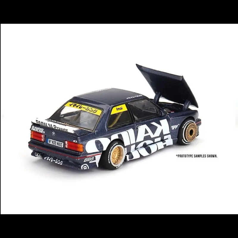 Kaido House x Mini GT 1:64 BMW M3 (E30) Kaido Works V1 – Dark Blue