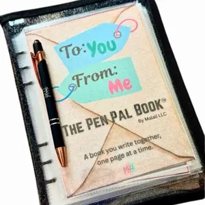 First Ever - All in One - Mailable Pen Pal Book - To You From Me - By Malali LLC- A Book You Write Together One Page At A Time
