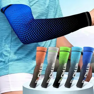 5 6 Pairs Ice Silk Sun Protection Arm Sleeves UPF50+ Breathable Cooling UV Shield for Men Women Cycling Running Driving Fishing Outdoor Sports