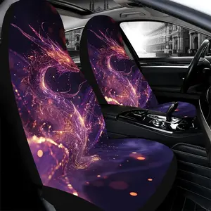 Mystique Enchanting Dragon Pattern Car Seat Cover, Durable Polyester Car Seat Protector, Easy To Install Car Interior Accessories for Cars, Suvs, Sedans