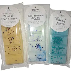 Serenity Scents Wax Melt Snap Bar - Para-Soy Wax Blend 1.6oz Easy to Use Toxin-Free Aromatic Experience for Wax Warmer