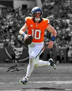 Bo Nix Denver Signed Photo Autograph Print Poster Wall Art Home Decor Frames Not Included