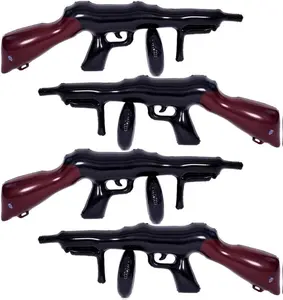 4 Pcs Inflatable Gun Props Costume Accessories Inflatable Machine Gun Cosplay Theme Party Birthday Decoration balloon