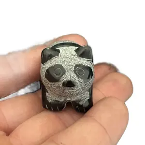 Obsidiana Crystal Panda Shape - Unique Design Crystal Object
