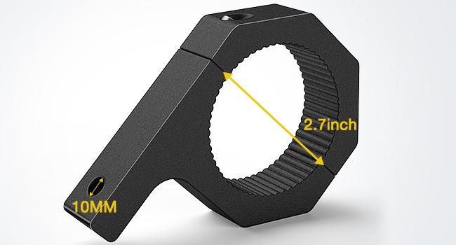 Nilight 2PCS Roll Bar Clamps Mounting Brackets LED Light Mount Clamps Tube Light Mounts Fit on 2.135" 2.25" 2.375" 2.5” Bull Bars Roof Racks Roll Cages for ATV UTV Truck