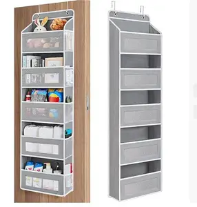 [2026 Upgraded] Over The Door Organizer Storage-5-Tier Hanging Organizer with 10 Large Pockets, Anti-Tilt Design, 44 lb Capacity for Bedroom, Bathroom, Baby Product Ptorage，Dormitory Storage，Back to School Must Have ptorage Hangable,mothersdaygift