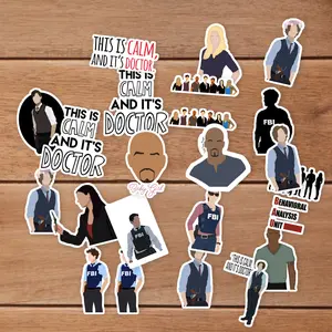 Stickers Pack 20 Pcs Criminal Bottle Minds Skateboard Luggage Bumper Laptop Bike Aesthetic Waterproof Colorful Guitar Water Vinyl Car