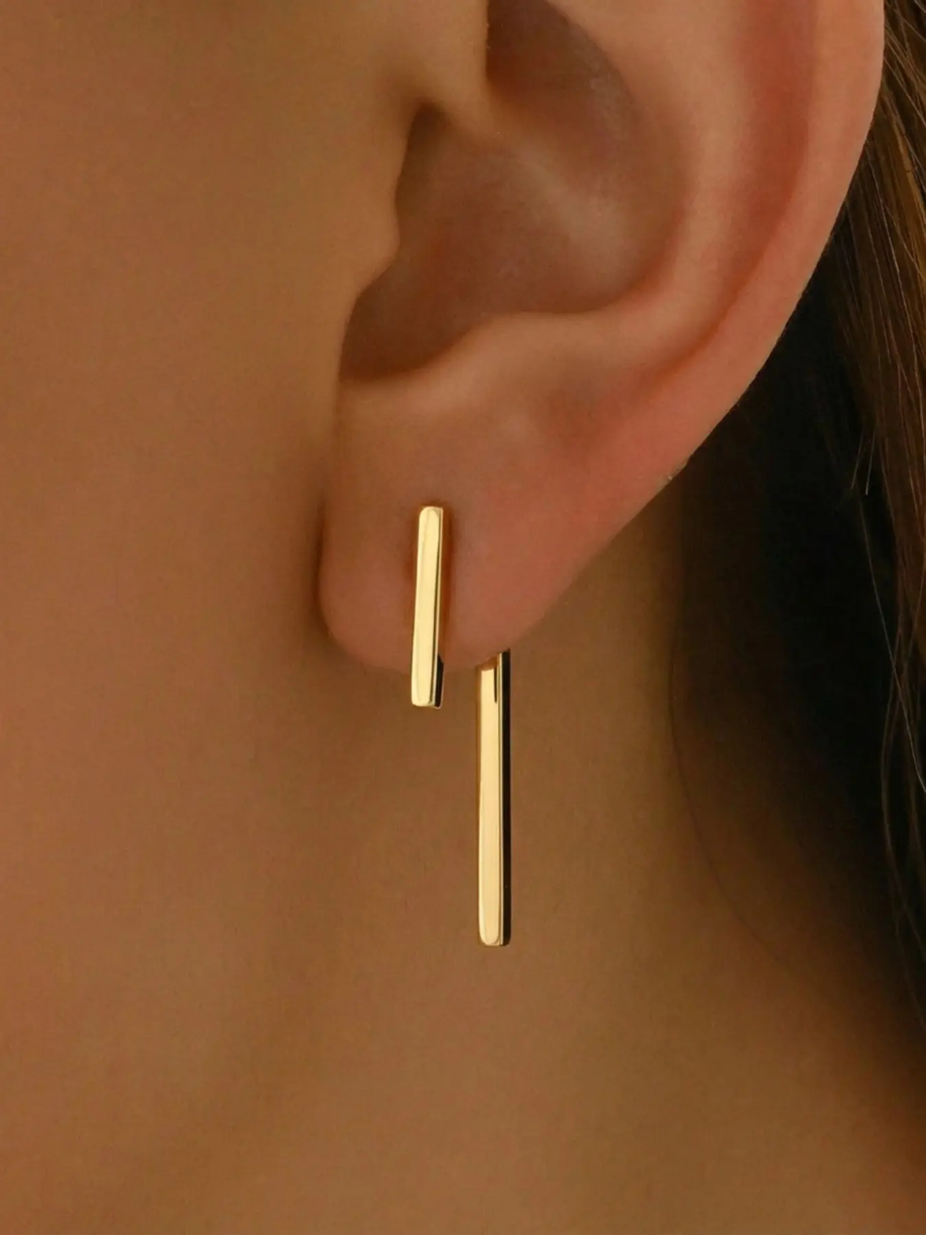 Elegant Ear Jacket Earrings for Women, Stud Earring Jewelry, Ear Studs, Elegant Minimalist Earrings, Simple Design Suitable for Daily Wear & Special Occasions, Perfect Gift for Mother's Day & Valentine's Day