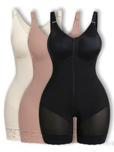 NoraNY  Shapewear for Women Tummy Control Bodysuits Zip-Up Comfort Ultra Stretch Fabric Customizable Fit Breathable Mesh Design Comfortable Fit