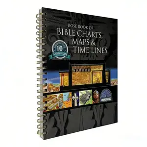 Rose Theme Scripture Notebook, Religious Faith Journal & Study Notepad, Bible Charts Maps Timeline Record Book, 10th Anniversary Edition